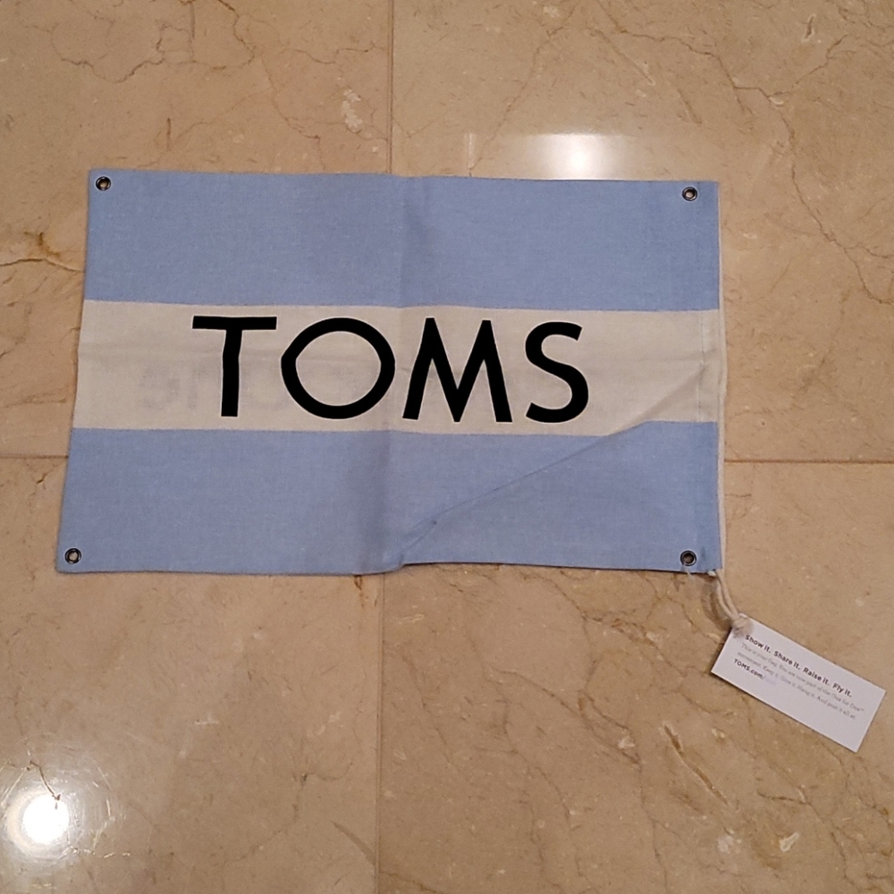New w/ Tag Toms Fabric Sign & Shoe Protector Bag
